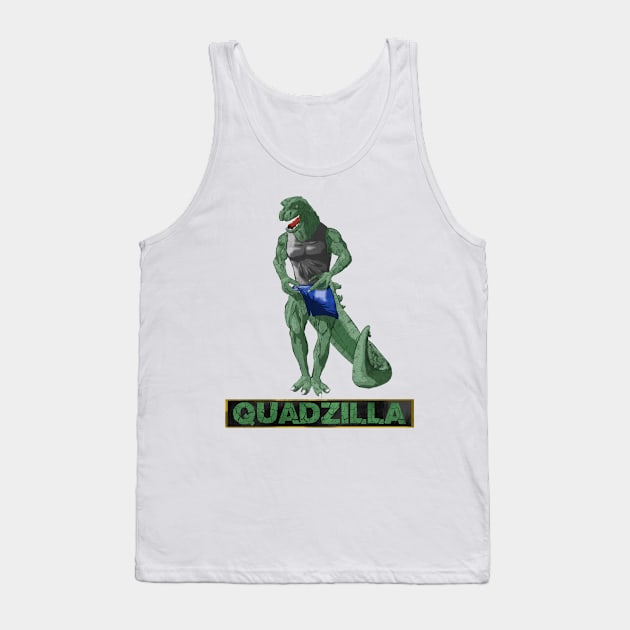 Quadzilla (Version 2) (Color 2) Tank Top by CowsDoFly